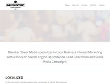 Tablet Screenshot of bleeckerstreetmedia.ca